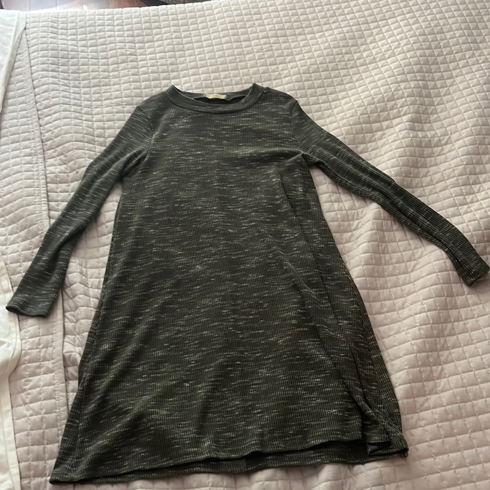 Green sweater dress